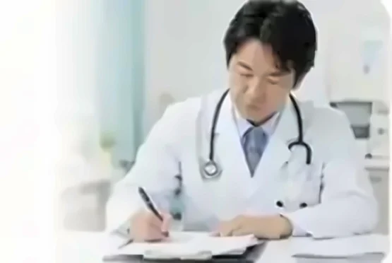 診療記録を確認する医療スタッフ